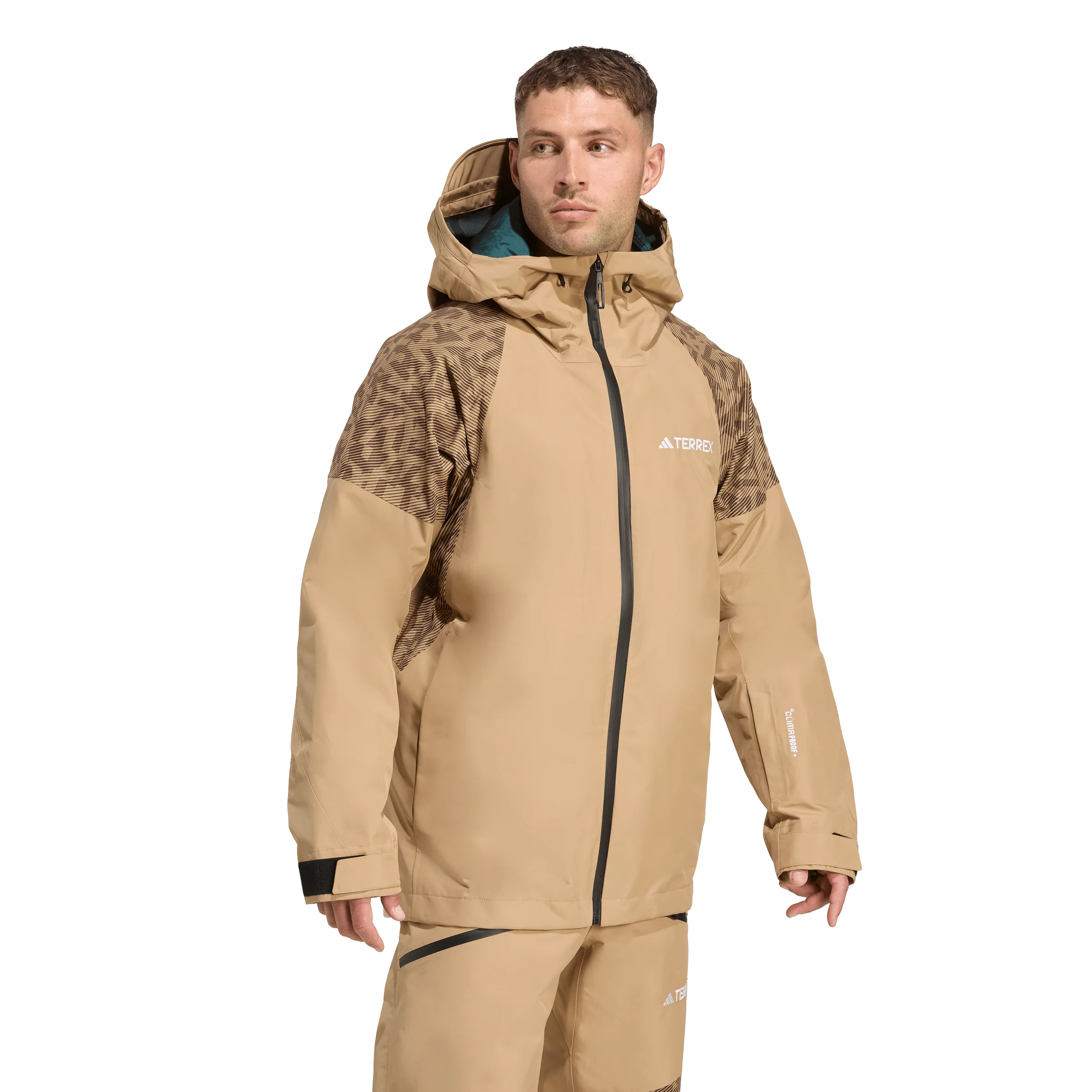 Adidas Terrex Men's Xperior Hybrid PRIMEKNIT CLIMAPROOF+ Jacket - Cardboard 2026 - Image 4
